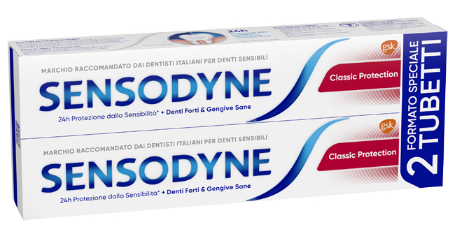 SENSODYNE CLASSICO PROTECTION 2 X 75 ML - Farmacia Murachelli Di Putelli dr. Giovanni