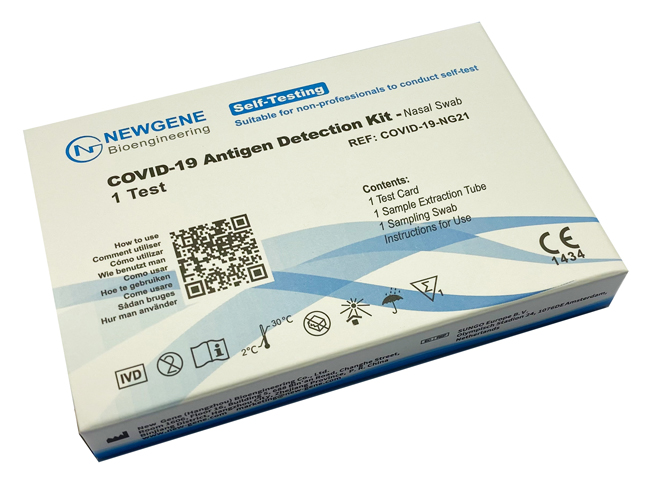 TEST ANTIGENICO RAPIDO COVID-19 NEWGENE AUTODIAGNOSTICO DETERMINAZIONE QUALITATIVA ANTIGENI SARS-COV-2 IN TAMPONI NASALI MEDIANTE IMMUNOCROMATOGRAFIA - Farmacia Murachelli Di Putelli dr. Giovanni