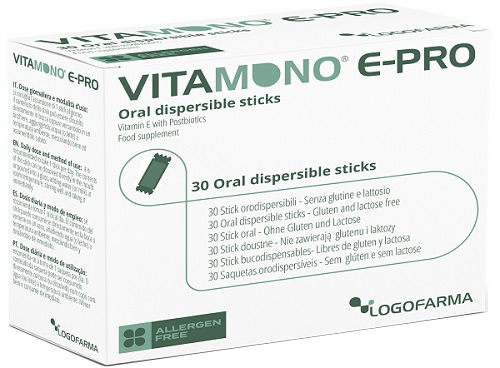 VITAMONO E-PRO 30 STICK ORODISPERSIBILI DA 1,1 G - Farmacia Murachelli Di Putelli dr. Giovanni