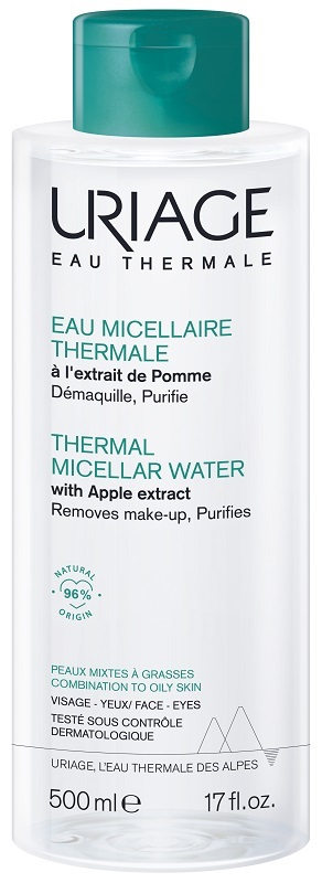 URIAGE EAU MICELLAIRE THERMALE PELLI MISTE GRASSE FLACONE 500 ML - Farmacia Murachelli Di Putelli dr. Giovanni