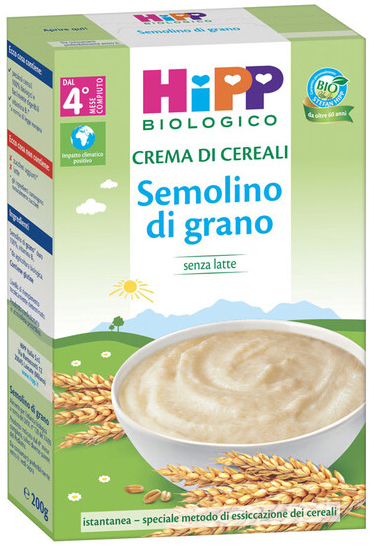 HIPP BIO CREMA CEREALI SEMOLINO DI GRANO 200 G - Farmacia Murachelli Di Putelli dr. Giovanni