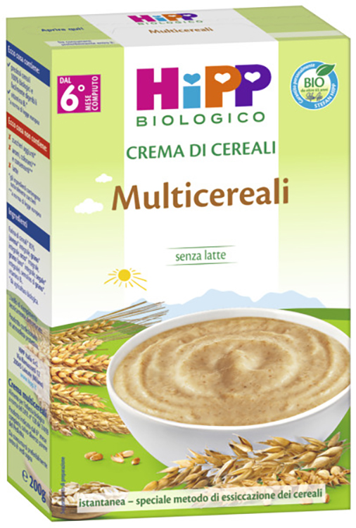 HIPP BIO CREMA CEREALI MULTICEREALI 200 G - Farmacia Murachelli Di Putelli dr. Giovanni