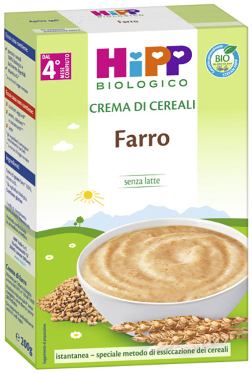 HIPP BIO CREMA CEREALI FARRO 200 G - Farmacia Murachelli Di Putelli dr. Giovanni