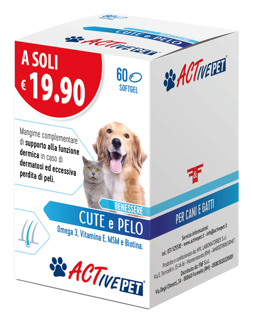 ACTIVE PET CUTE E PELO 60 PERLE - Farmacia Murachelli Di Putelli dr. Giovanni