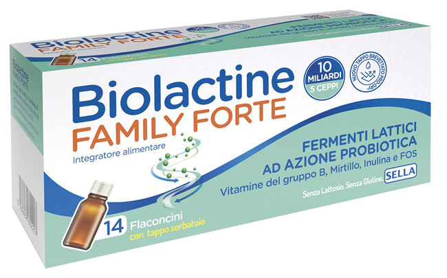 BIOLACTINE FAMILY FORTE 10 MILIARDI 14 FLACONCINI DA 9 ML - Farmacia Murachelli Di Putelli dr. Giovanni