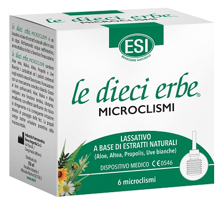 ESI LE DIECI ERBE MICROCLISMI 6 PEZZI - Farmacia Murachelli Di Putelli dr. Giovanni
