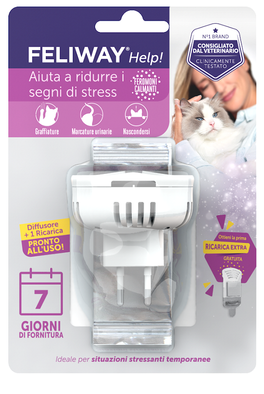 FELIWAY HELP DIFFUSORE + RICARICA 48 ML - Farmacia Murachelli Di Putelli dr. Giovanni