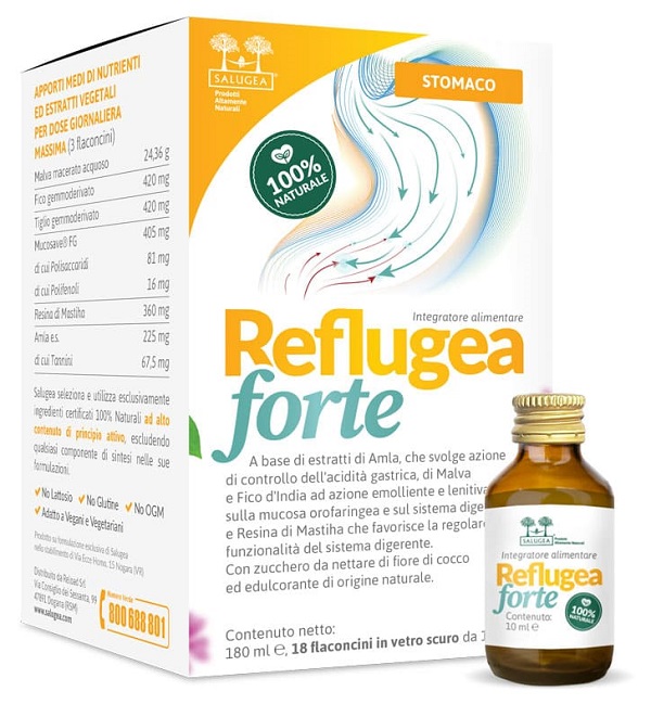 SALUGEA REFLUGEA FORTE 18 FLACONCINI DA 10 ML - Farmacia Murachelli Di Putelli dr. Giovanni