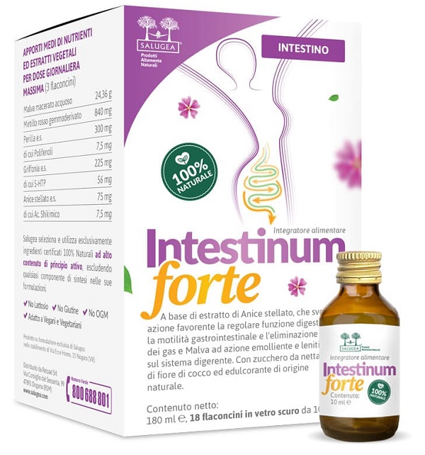SALUGEA INTESTINUM FORTE 18 FLACONCINI DA 10 ML - Farmacia Murachelli Di Putelli dr. Giovanni