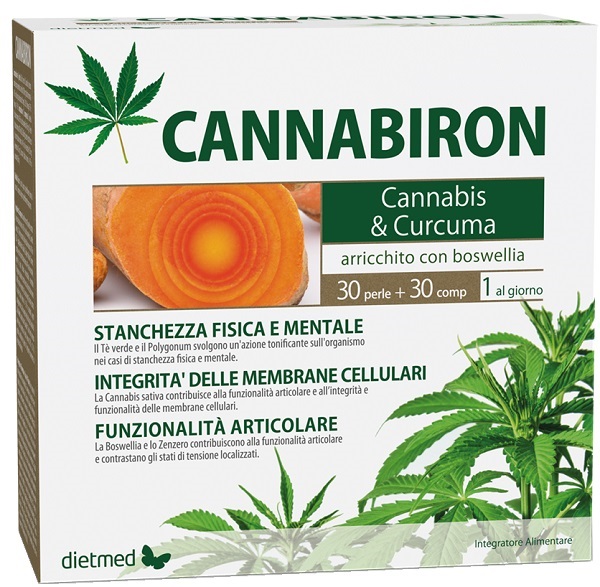 CANNABIRON 30 PERLE + 30 COMPRESSE - Farmacia Murachelli Di Putelli dr. Giovanni