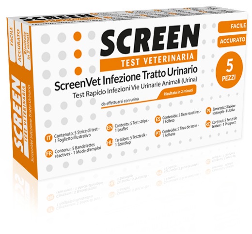 SCREENVET TEST RAPIDO VETERINARIA INFEZIONE TRATTO URINARIO CANE E GATTO - Farmacia Murachelli Di Putelli dr. Giovanni