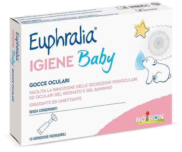 GOCCE OCULARI EUPHRALIA IGIENE BABY 10 MONODOSE RICHIUDIBILI X 0,5 ML - Farmacia Murachelli Di Putelli dr. Giovanni