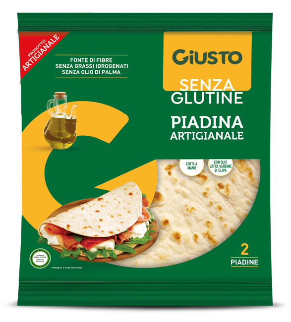 GIUSTO SENZA GLUTINE PIADINA 220 G - Farmacia Murachelli Di Putelli dr. Giovanni