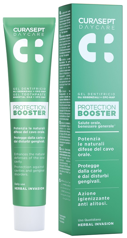 CURASEPT DAYCARE DENTIFRICIO PROTECTION BOOSTER HERBAL INVASION 75 ML - Farmacia Murachelli Di Putelli dr. Giovanni