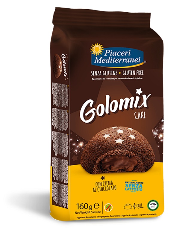 PIACERI MEDITERRANEI GOLOMIX CAKE 4 PEZZI DA 40 G - Farmacia Murachelli Di Putelli dr. Giovanni