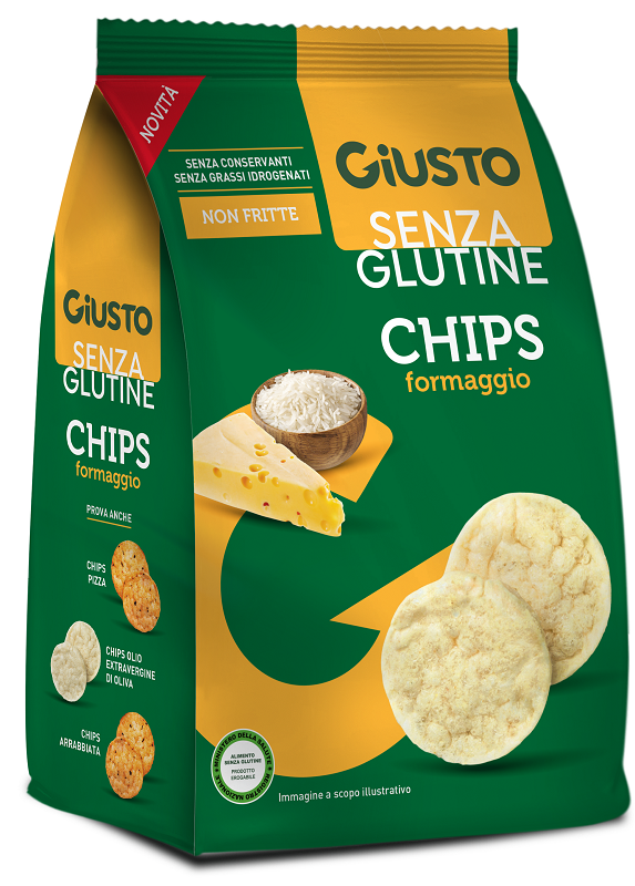 GIUSTO SENZA GLUTINE CHIPS FORMAGGIO 40 G - Farmacia Murachelli Di Putelli dr. Giovanni