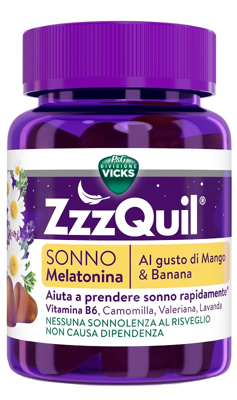 VICKS ZZZQUIL SONNO MANGO & BANANA 30 PASTIGLIE GOMMOSE - Farmacia Murachelli Di Putelli dr. Giovanni