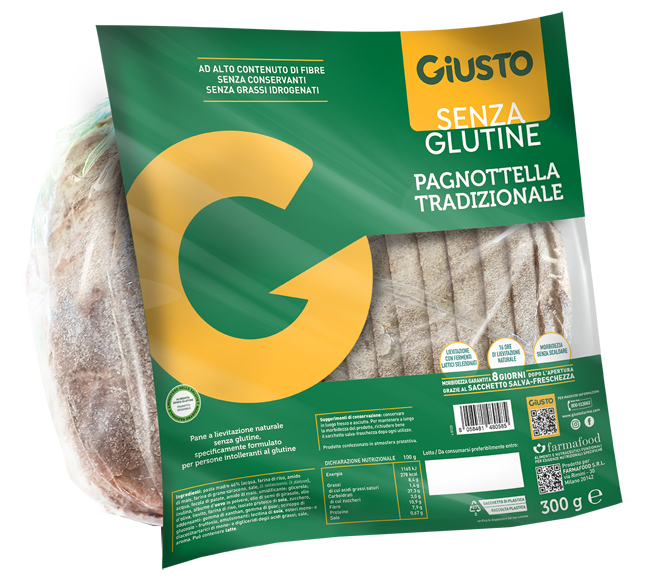 GIUSTO SENZA GLUTINE PAGNOTTELLA 300 G - Farmacia Murachelli Di Putelli dr. Giovanni