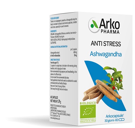 ARKOCPS ASHWAGANDHA BIO 60 CAPSULE - Farmacia Murachelli Di Putelli dr. Giovanni