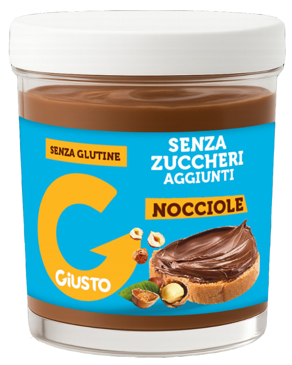 GIUSTO SENZA ZUCCHERO CREMA GIANDUIA NOCCIOLE 200 G - Farmacia Murachelli Di Putelli dr. Giovanni