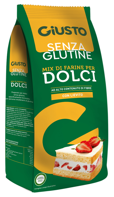 GIUSTO SENZA GLUTINE MIX DOLCI 500 G - Farmacia Murachelli Di Putelli dr. Giovanni