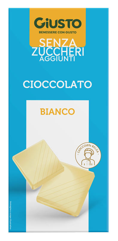 GIUSTO SENZA ZUCCHERO CIOCCOLATO BIANCO 85 G - Farmacia Murachelli Di Putelli dr. Giovanni