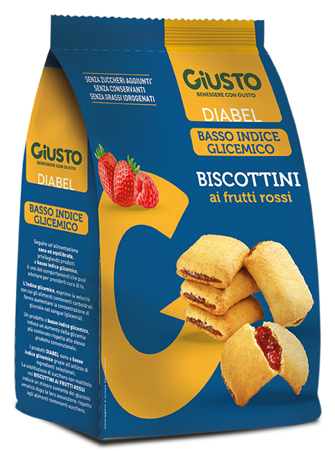 GIUSTO DIABEL BISCOTTINI FRUTTI ROSSI 250 G - Farmacia Murachelli Di Putelli dr. Giovanni