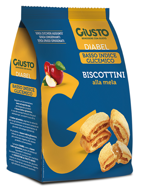 GIUSTO DIABEL BISCOTTINI MELA 250 G - Farmacia Murachelli Di Putelli dr. Giovanni
