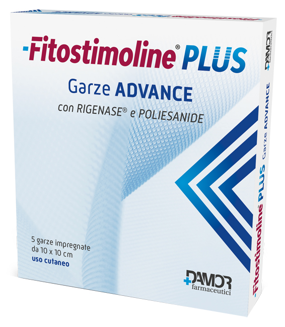 FITOSTIMOLINE PLUS GARZE ADVANCE IMPREGNATE 10X10 CM 5 PEZZI - Farmacia Murachelli Di Putelli dr. Giovanni