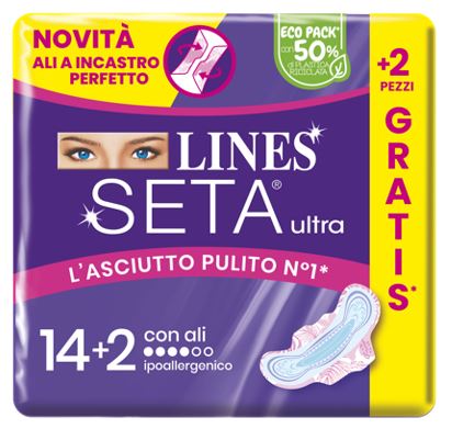 LINES SETA ULTRA ASSORBENTI ALI CP 14+2 PEZZI - Farmacia Murachelli Di Putelli dr. Giovanni