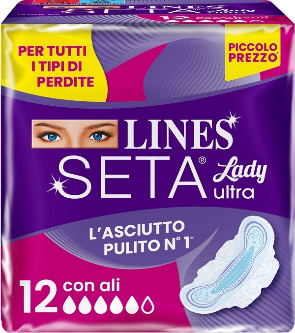 LINES SETA ULTRA ASSORBENTI LADY ALI DWCT 12 PEZZI - Farmacia Murachelli Di Putelli dr. Giovanni