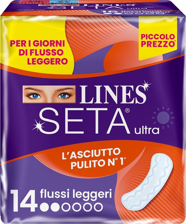 LINES SETA ULTRA ASSORBENTI LEGGERO DWCT 14 PEZZI - Farmacia Murachelli Di Putelli dr. Giovanni