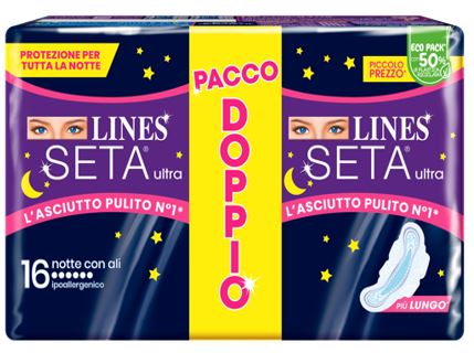 LINES SETA ULTRA ASSORBENTI NOTTE VP DWCT 16 PEZZI - Farmacia Murachelli Di Putelli dr. Giovanni