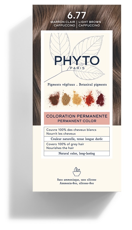COLOR KIT 6,77 MARRONE CHIARO CAPPUCCINO LATTE RIVELATORE 50 ML + CREMA COLORANTE 50 ML + MASCHERA PROTETTIVA COLORE 12 ML + GUANTI - Farmacia Murachelli Di Putelli dr. Giovanni