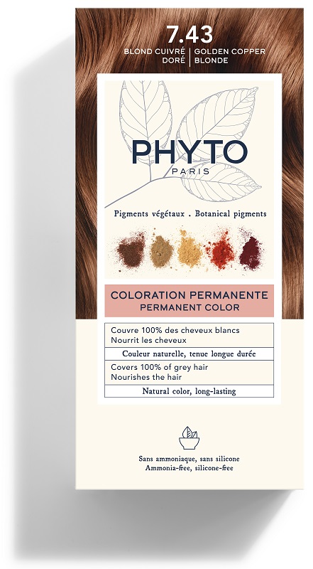 COLOR KIT 7,43 BIONDO RAMATO DORATO LATTE RIVELATORE 50 ML + CREMA COLORANTE 50 ML + MASCHERA PROTETTIVA COLORE 12 ML + GUANTI - Farmacia Murachelli Di Putelli dr. Giovanni