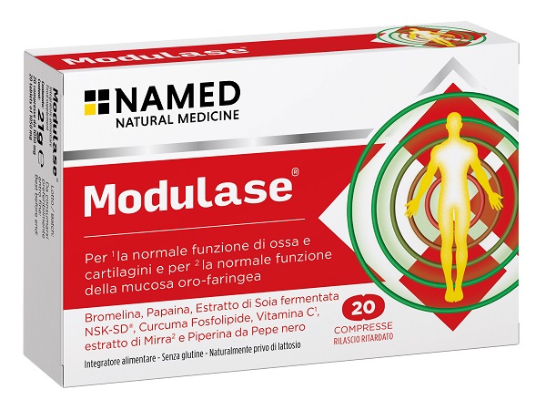 MODULASE 20 COMPRESSE RILASCIO RITARDATO SENZA GLUTINE NATURALMENTE PRIVO DI LATTOSIO - Farmacia Murachelli Di Putelli dr. Giovanni