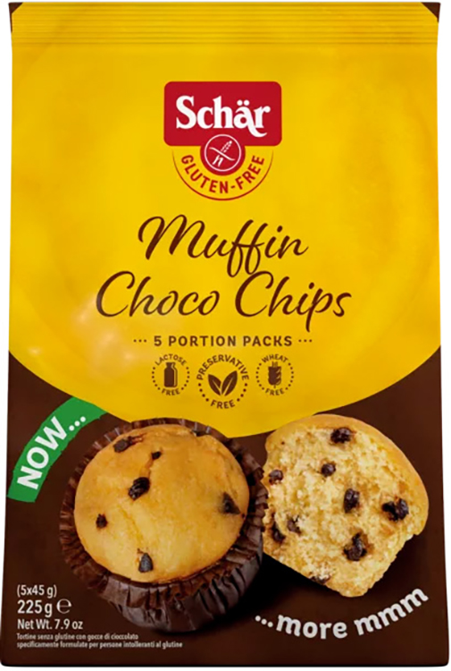 SCHAR MUFFIN CHOCO CHIP 225 G - Farmacia Murachelli Di Putelli dr. Giovanni