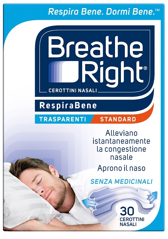 CEROTTI NASALI BREATHE RIGHT TRASPARENTI 30 PEZZI - Farmacia Murachelli Di Putelli dr. Giovanni