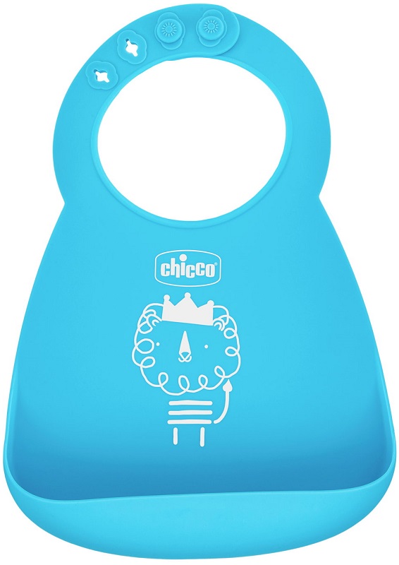 CHICCO BAVAGLIA SILICONE AZZURRO - Farmacia Murachelli Di Putelli dr. Giovanni