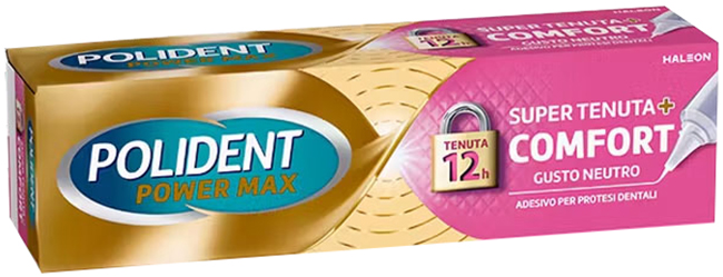 CREMA ADESIVA PROTESI DENTALI POLIDENT POWER MAX SUPER TENUTA+COMFORT 70 G - Farmacia Murachelli Di Putelli dr. Giovanni