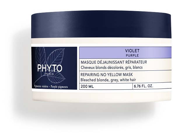 PHYTO PARIS VIOLET MASCHERA ANTI GIALLO RIPARATRICE PER CAPELLI BIONDI DECOLORATI GRIGI BIANCHI 200 ML - Farmacia Murachelli Di Putelli dr. Giovanni