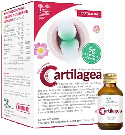 CARTILAGEA SALUGEA 18 FLACONCINI DA 12 ML - Farmacia Murachelli Di Putelli dr. Giovanni
