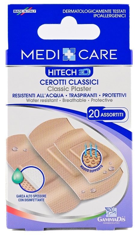 CEROTTO MEDICARE CLASSICI 3D ASSORTITI 20 PEZZI - Farmacia Murachelli Di Putelli dr. Giovanni