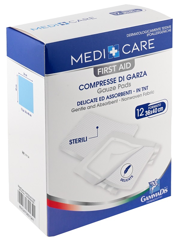 GARZA MEDICARE TNT 36X40 CM 12 PEZZI - Farmacia Murachelli Di Putelli dr. Giovanni