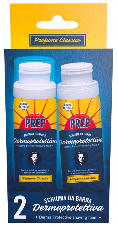 PREP SCHIUMA BARBA CLASSICA 2 PEZZI DA 50 ML - Farmacia Murachelli Di Putelli dr. Giovanni