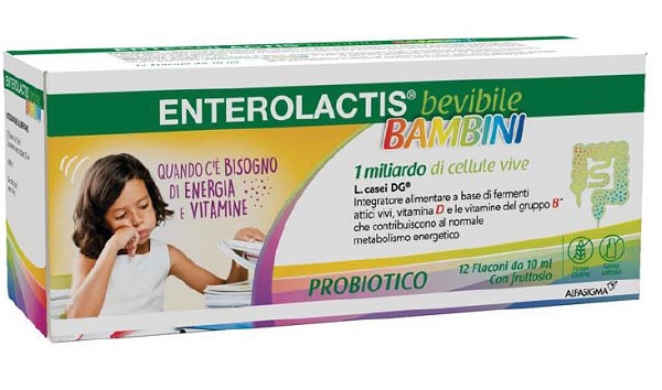 ENTEROLACTIS BAMBINI BEVIBILE 12 FLACONI DA 10 ML - Farmacia Murachelli Di Putelli dr. Giovanni
