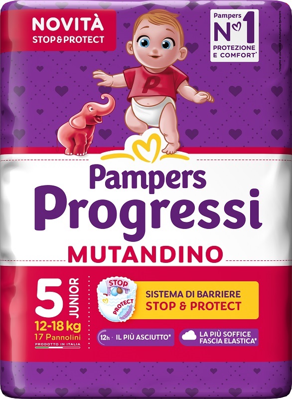 PAMPERS PROGRESSI MUTANDINA JUNIOR 17 PEZZI - Farmacia Murachelli Di Putelli dr. Giovanni