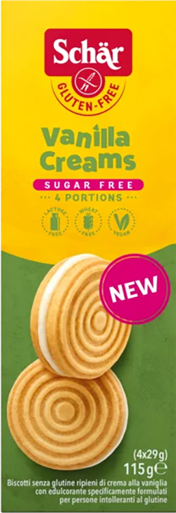 SCHAR SUGAR FREE VANILLA CREAMS 115 G - Farmacia Murachelli Di Putelli dr. Giovanni