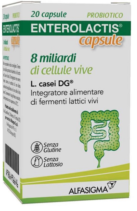 ENTEROLACTIS 20 CAPSULE 8 MILIARDI DI CELLULE VIVE - Farmacia Murachelli Di Putelli dr. Giovanni