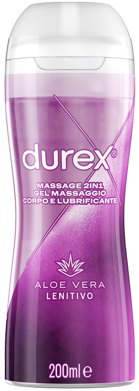 DUREX MASSAGE 2 IN 1 GEL MASSAGGIO CORPO E LUBRIFICANTE ALOE VERA 200 ML - Farmacia Murachelli Di Putelli dr. Giovanni